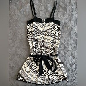 Maude Black and White Patterned Dress